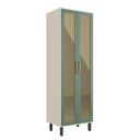 Ver imagem 1 de Cristaleira com 2 Portas de Vidro Verde Bossa Nova Bertolini