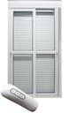 Ver imagem 1 de Porta de Correr Alumínio Branco 02 Folhas Integrada Automatica Maxx - 210x150