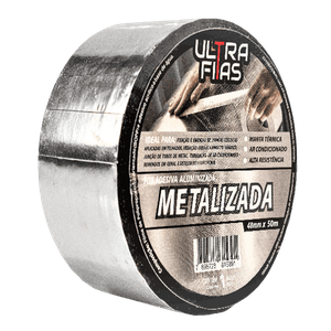 Fita Adesiva Metalizada Ar Condicionado 48 Mm X 50 Metros