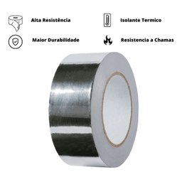 Fita Adesiva Metalizada Ar Condicionado 48 Mm X 50 Metros - 5