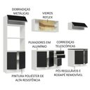 Ver imagem 5 de Armário de Cozinha Completa 100% MDF 270cm Branco/Preto Acordes Madesa 07