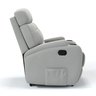 Poltrona do Papai Reclinável em Tecido Linho Cor Cinza Reclinação Manual - Modelo Florença - 4