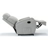 Poltrona do Papai Reclinável em Tecido Linho Cor Cinza Reclinação Manual - Modelo Florença - 5