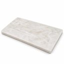 Ver imagem 3 de Conjunto 3 Pçs Quartzo Branco pol - Metal Cromado (Bandeja|Saboneteira|Difusor)