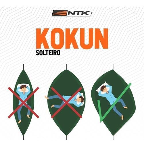 Rede De Descanso Nautika Solteiro Kokun Suporta Até 120 Kg - 5