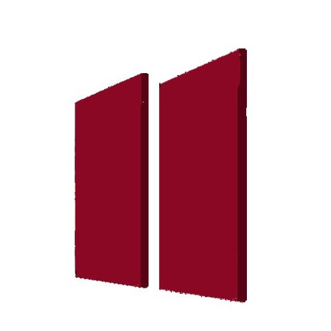 Painel Acústico Bl Acoustic 1302 - 100x50cm - Vinho