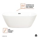 Ver imagem 3 de Banheira Freestanding Imersao Gurupá Pingoo.casa - Branco