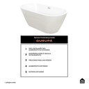 Ver imagem 2 de Banheira Freestanding Imersao Gurupá Pingoo.casa - Branco