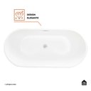Ver imagem 4 de Banheira Freestanding Imersao Gurupá Pingoo.casa - Branco
