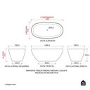 Ver mais imagens de Banheira Freestanding Imersao Gurupá Pingoo.casa - Branco