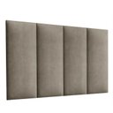 Ver imagem 1 de Cabeceira Premium Estofada Cama Box Solteiro 90 Cm - Bege