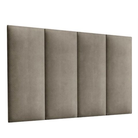 Cabeceira Premium Estofada Cama Box Solteiro 90 Cm - Bege