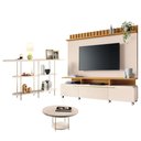 Ver imagem 1 de Estante Home Theater Artís Off White Cinamomo e Aparador Infinity e Mesa de Centro Sky Off White -
