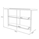 Ver imagem 6 de Estante Home Theater Artís Off White Cinamomo e Aparador Infinity e Mesa de Centro Sky Off White -