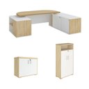 Ver imagem 2 de Conjunto Escritório Completo: Mesa + Armário + Balcão