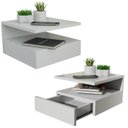 Ver imagem 2 de Kit 2 Mesas de Cabeceira Suspensa 1 Gaveta Inferior