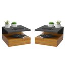 Ver imagem 2 de Kit 2 Mesas de Cabeceira Suspensa 1 Gaveta Inferior