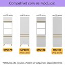 Ver imagem 2 de Kit Rodapé para Paneleiro/torre Quente 62cm Veneza com Pés Multimóveis Mp3730 Branco