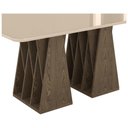 Ver imagem 3 de Kit Mesa de Jantar Orquestra com 6 Cadeira Sinfonia em Linho Carvalho/fendi/creme