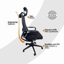 Ver imagem 6 de Cadeira de Escritório Presidente Ergonômica Oficial Corporativa Verona - 6 - Verona com Apoio