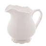 Leiteira Porcelana Alto Relevo Branca 250ml - 1