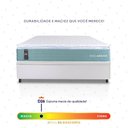 Ver imagem 5 de Conjunto Box Baú Branco Lagos Verde Molas Ensacadas Casal 138x188x73 - King House