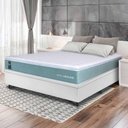 Ver imagem 2 de Conjunto Box Baú Branco Lagos Verde Molas Ensacadas Casal 138x188x73 - King House