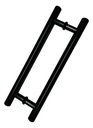 Ver imagem 2 de Puxador Inox Preto 45 cm Redondo