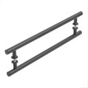 Ver imagem 3 de Puxador Inox Preto 45 cm Redondo