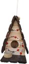 Ver imagem 3 de Kit Casinha e Chalé de Passarinho com Comedouro Feitos de Madeira- Decoração