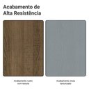 Ver imagem 6 de Kit Balcão + Cristaleira 70cm Rustic Cinza Agata Madesa 01 Rustic Cinza