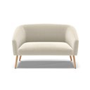 Ver imagem 3 de Sofá Namoradeira Stella Bouclê Bege Pés Palito Natural - D'Rossi