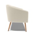 Ver imagem 4 de Sofá Namoradeira Stella Bouclê Bege Pés Palito Natural - D'Rossi