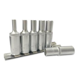 Jogo de Soquetes E-torx Fêmea Longo E4 E5 E8 E10 E12 E14 Crv - 4
