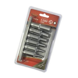 Jogo de Soquetes E-torx Fêmea Longo E4 E5 E8 E10 E12 E14 Crv - 6