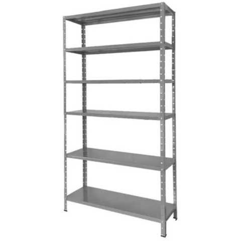 Prateleira Estante Armário Aço 6 Bandejas 60cm Cinza Romero
