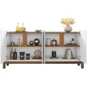 Ver imagem 7 de Buffet Aparador 4 Portas 170cm 050518 Branco Cedro DCASA