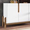 Ver imagem 5 de Buffet Aparador 4 Portas 170cm 050518 Branco Cedro DCASA