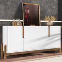 Ver imagem 2 de Buffet Aparador 4 Portas 170cm 050518 Branco Cedro DCASA