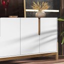 Ver imagem 6 de Buffet Aparador 4 Portas 170cm 050518 Branco Cedro DCASA