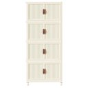 Ver imagem 3 de Armario Organizador Dobravel 4 Andares Empilhavel Porta Objetos Roupa Banheiro Cozinha Quarto Sala L