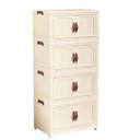 Ver imagem 1 de Armario Organizador Dobravel 4 Andares Empilhavel Porta Objetos Roupa Banheiro Cozinha Quarto Sala L