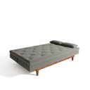 Ver imagem 6 de Sofá Cama 3 Lugares em Suede Tokio Yescasa Cinza/Mel
