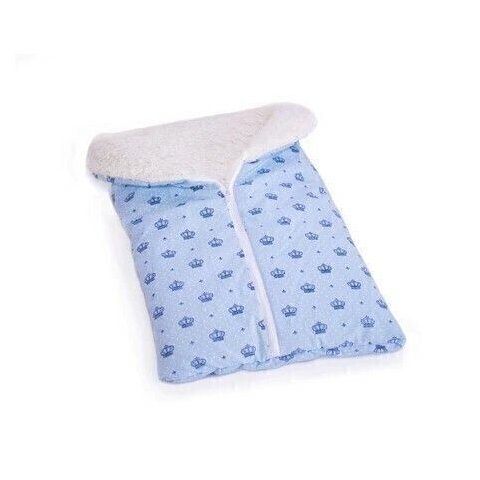 Saco de Bebê com Sherpa G - Coroinha Azul