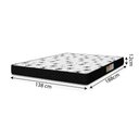 Ver imagem 3 de Cama Box Casal Colchão Espuma 138X188X50Cm Polar Branco / Preto Única