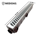 Ver imagem 5 de Ralo Quintal 6x50 Aluminio Tela e Coletor Marrom