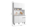 Ver imagem 4 de Armário de Cozinha Compacta Márcia 105 Cm Branco Ajl