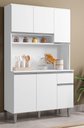 Ver imagem 1 de Armário de Cozinha Compacta Márcia 105 Cm Branco Ajl