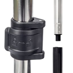 Balde Mop Pro Inox Esfregao Giratorio C/ Refil Cabo Regulave - 8