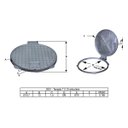 Ver imagem 3 de Tampa Tampão de Chão T010 Alumínio Circular Articulado 10cm